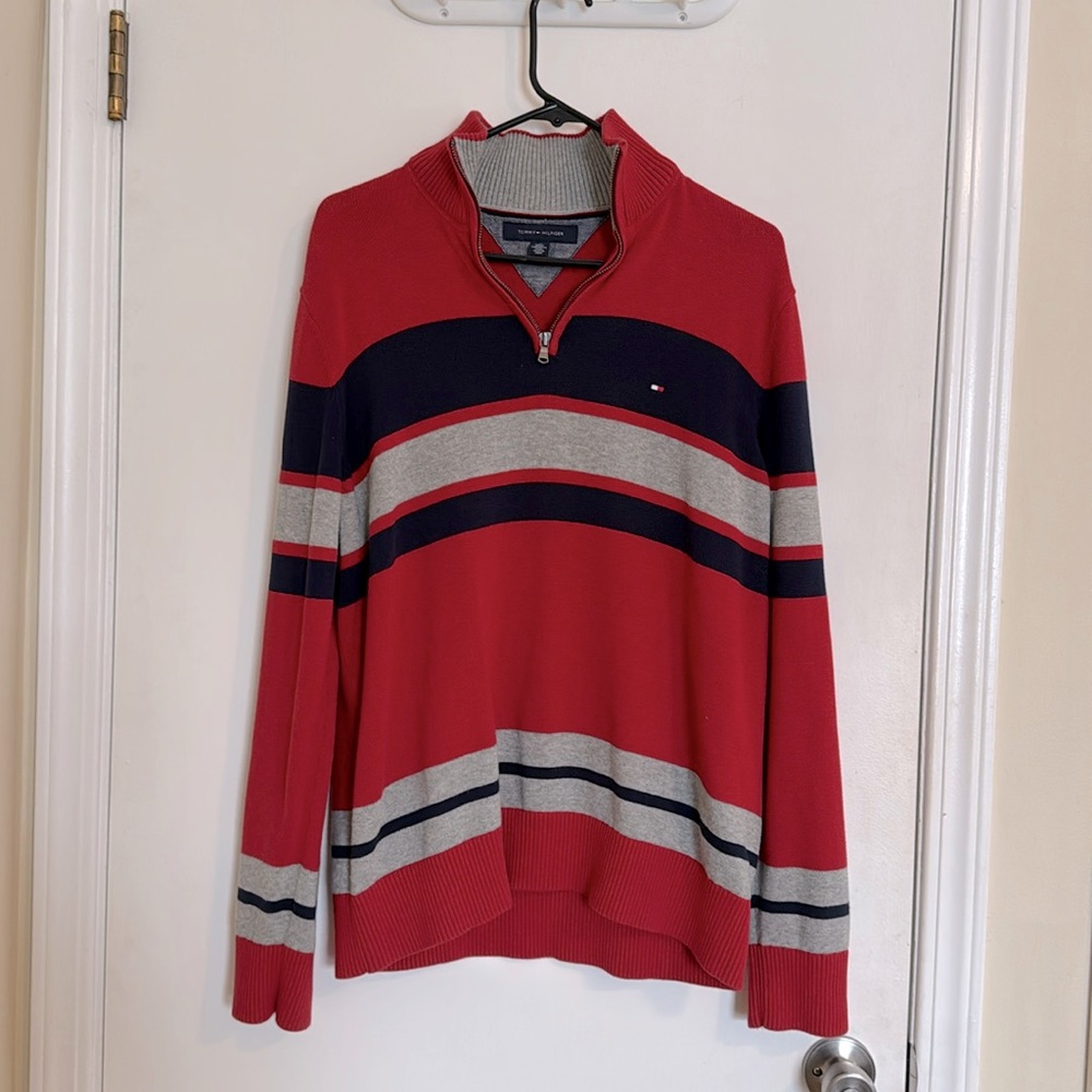 Tommy Hilfiger 1/4 zip sweater large